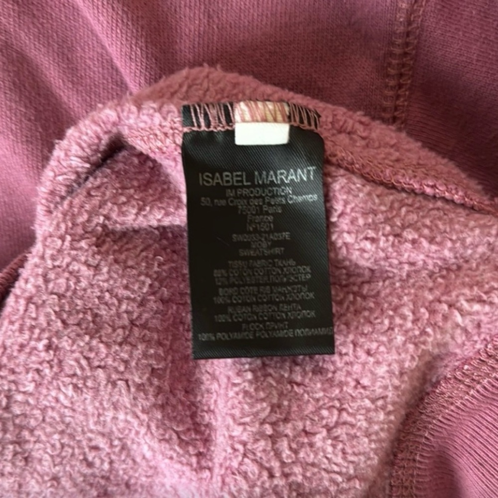 Isabel Marant Moby Sweatshirt in Raspberry - Picture 7 of 7